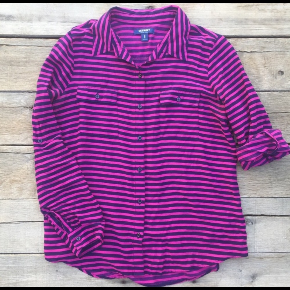 Old Navy Roll Cuff Button Down Shirt
